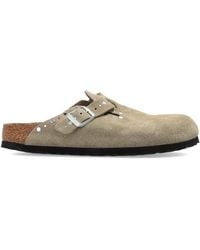 Birkenstock - Boston Riviet Border' Slides - Lyst