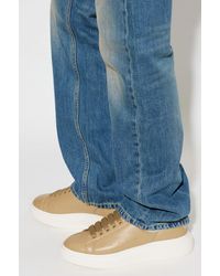 McQueen - Leather Sports Shoes With Logo - Lyst