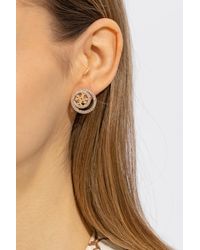 Tory Burch - 'miller' Earrings With Logo, - Lyst