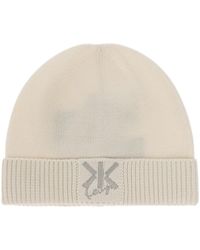 KENZO - Beanie With Embroidered Logo - Lyst