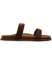 Inuikii - Suede Slides With Logo - Lyst