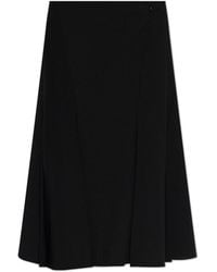 Jil Sander - Wool Pleated Skirt - Lyst