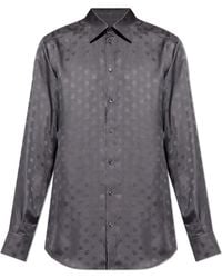 Dolce & Gabbana - Silk Shirt With Monogram - Lyst