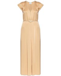 forte_forte - Satin Dress With Belt - Lyst