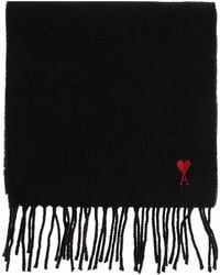 Ami Paris - Wool Scarf - Lyst