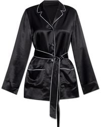 Dolce & Gabbana - Silk Shirt With Belt - Lyst