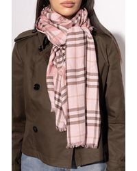 Burberry - Wool Scarf - Lyst