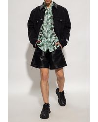 Opening Ceremony Faux Leather Shorts - Black
