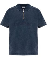 Off-White c/o Virgil Abloh - Polo Shirt With Printed Logo - Lyst