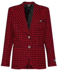 Versace - Tweed Jacket - Lyst