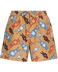 MCM - Printed Shorts - Lyst