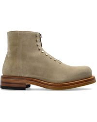 McQueen - Leather Ankle Boots With Studs - Lyst