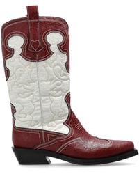 Ganni - Heeled Ankle Boots - Lyst
