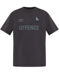 Umbro - T-Shirt With A Vintage Effect - Lyst