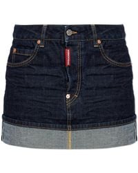 DSquared² - Denim Skirt - Lyst