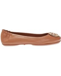 Tory Burch - Minnie Travel Ballet W/ Metal Logo (Royal/) Shoes - Lyst