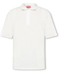 DIESEL - T-vort-megoval-d Polo Shirt With Logo - Lyst