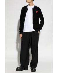 COMME DES GARÇONS PLAY - T-Shirt With Logo Patch - Lyst