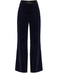 Victoria Beckham - Velvet Trousers - Lyst