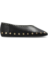 Ganni - Ballet Flats With Studs - Lyst