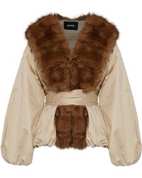 ROTATE BIRGER CHRISTENSEN - Jacket With Belt - Lyst