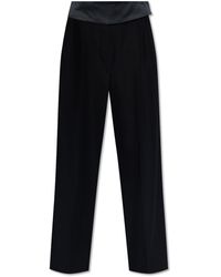 Stella McCartney - Pleat-front Trousers With Satin Belt, - Lyst