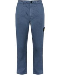 Stone Island - Jeans With Logo Patch - Lyst