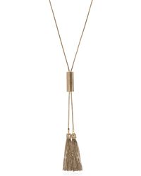 Balmain - Brass Necklace With Tassels - Lyst