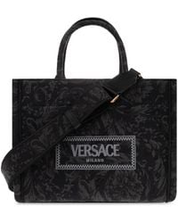 Versace - ‘Barocco Athena Small’ Shopper Bag - Lyst