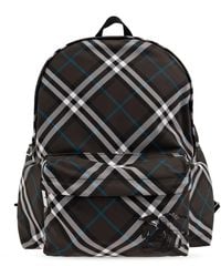 Burberry - Backpack With Check Pattern - Lyst