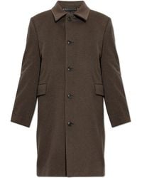 Paul Smith - Wool Coat With A Single Vent - Lyst