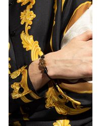 Versace - Leather Bracelet - Lyst