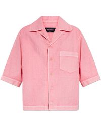 DSquared² - Linen Short-Sleeve Shirt - Lyst