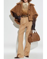 Max Mara - Trousers Made Of Camel Wool 'Carbone' - Lyst