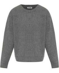 Jil Sander - Wool Sweater With A Crew Neck - Lyst