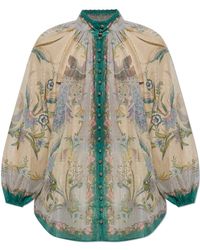 Zimmermann - Shirt With Lurex Thread - Lyst