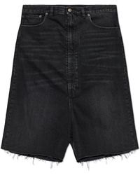 Maison Margiela - Denim Shorts With A 'Vintage' Effect - Lyst