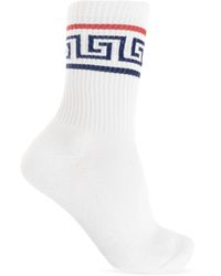 Versace - Cotton Socks With Logo - Lyst