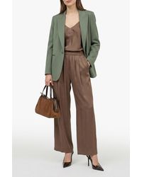 forte_forte - Satin Blazer With A Single Vent - Lyst