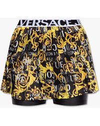 Versace - Patterned Skirt-shorts - Lyst