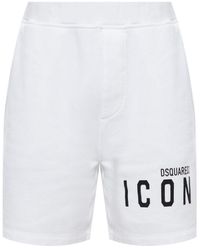DSquared² Logo Shorts - White