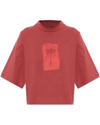 Palm Angels - Cotton T-Shirt With Print - Lyst
