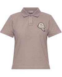 Moncler - Polo With Logo Patch - Lyst