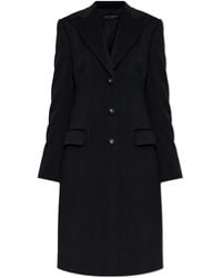 Dolce & Gabbana - Wool Coat With Single Vent - Lyst