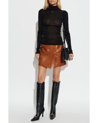 Versace - Wool Turtleneck With Embroidered Logo - Lyst