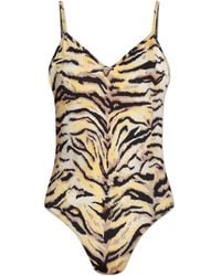 KENZO - One-Piece Swimsuit With Open Back - Lyst