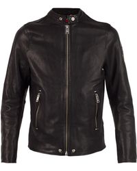 DIESEL Leather Jacket - Black