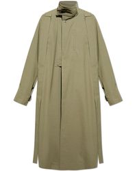 Homme Plissé Issey Miyake - Coat With Stand-Up Collar - Lyst
