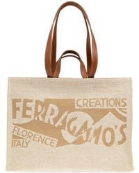 Ferragamo - Shopper Bag 'Sign Large' - Lyst