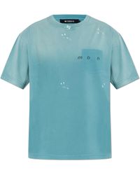 MISBHV - T-Shirt With Raw Finish - Lyst